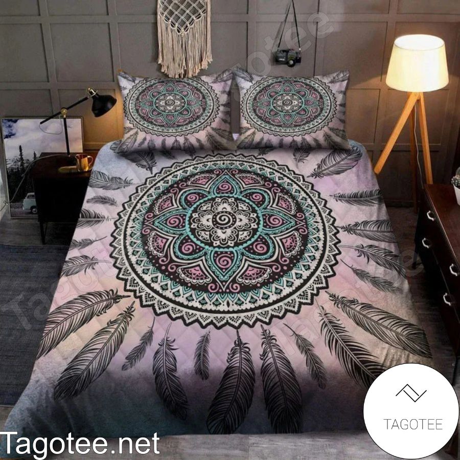 Peace Circle Dream Catcher Mandala Bedding Set a