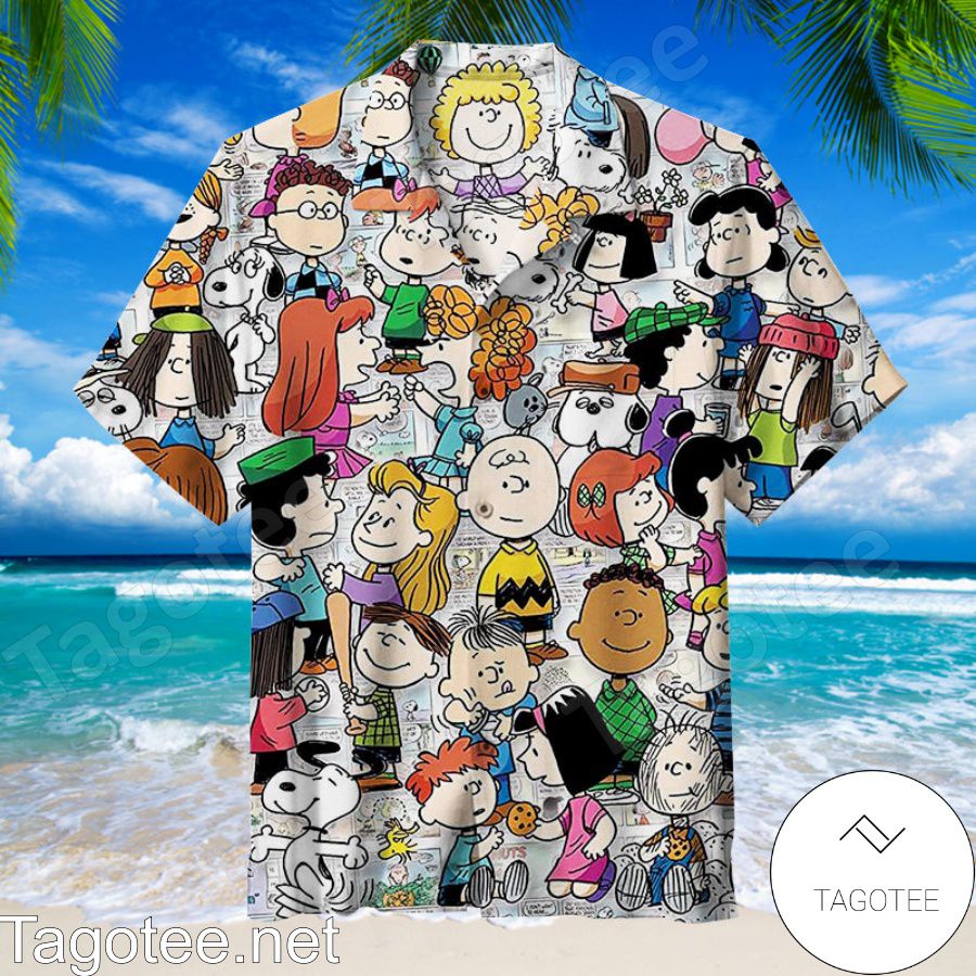 Peanuts Cast Puzzle Hawaiian Shirt