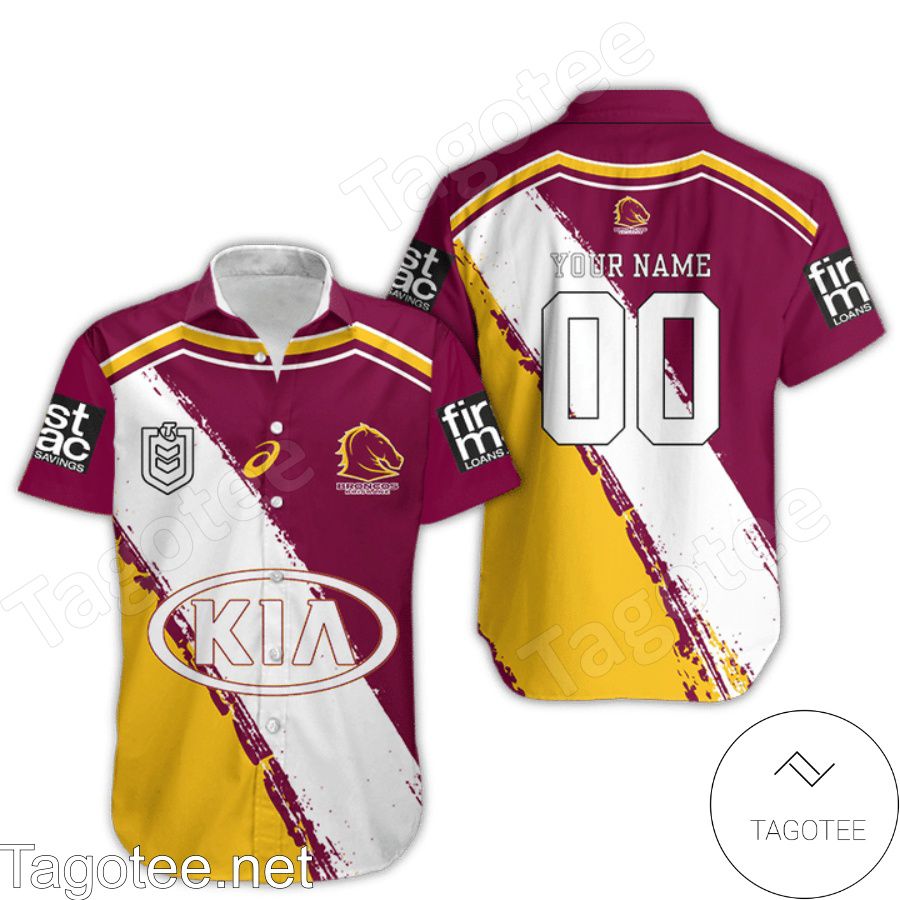 Personalized Brisbane Broncos NRL Shirts, Polo, Hoodie a