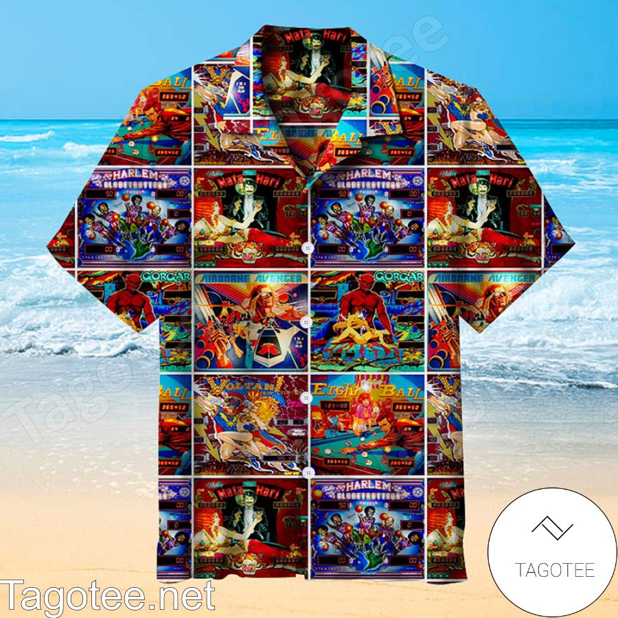 Pinball Collection Collage Hawaiian Shirt