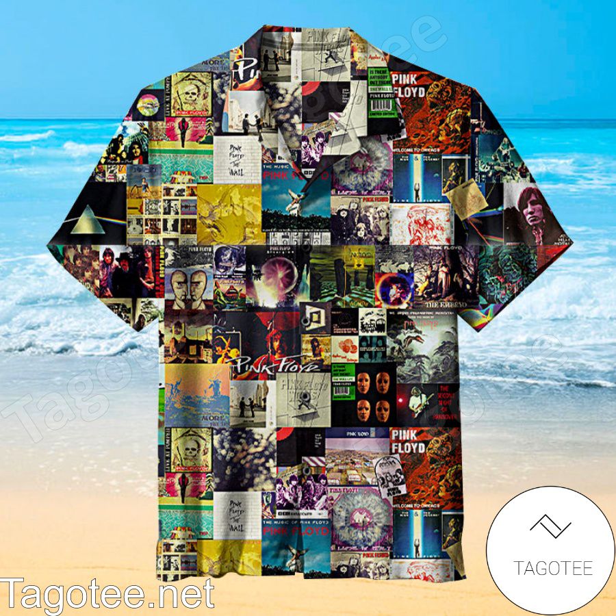 Pink Floyd Collage Hawaiian Shirt