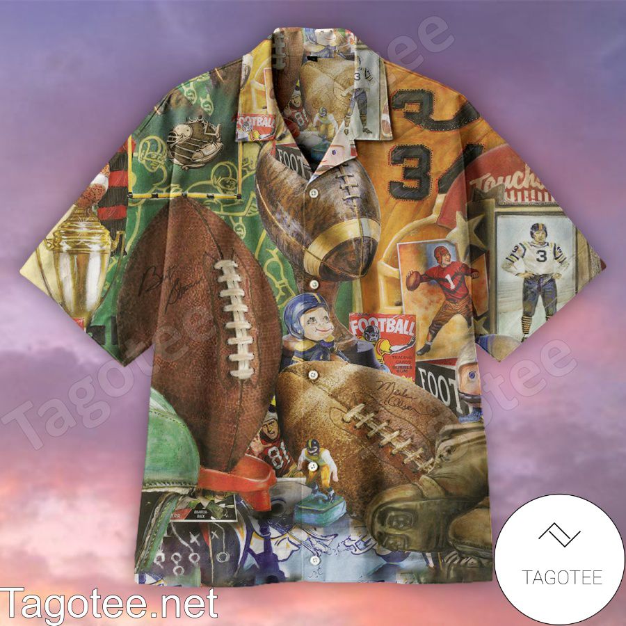 Retro Rugby Hawaiian Shirt