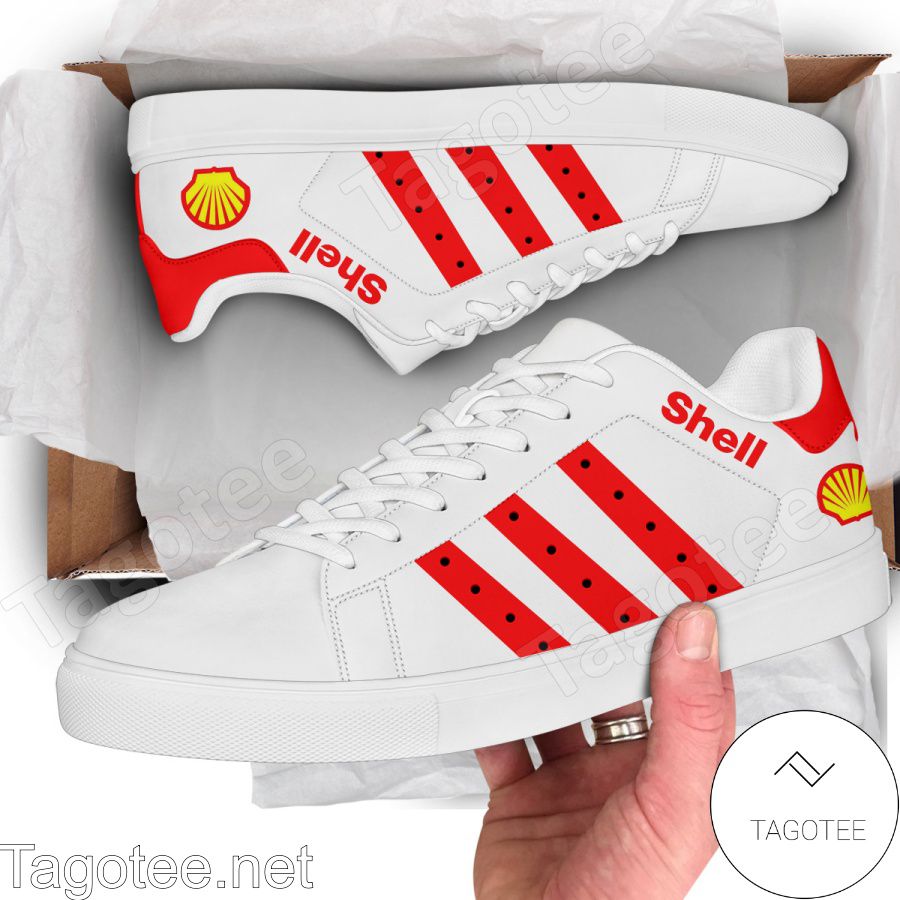 Royal Dutch Shell Logo Print Stan Smith Shoes - EmonShop