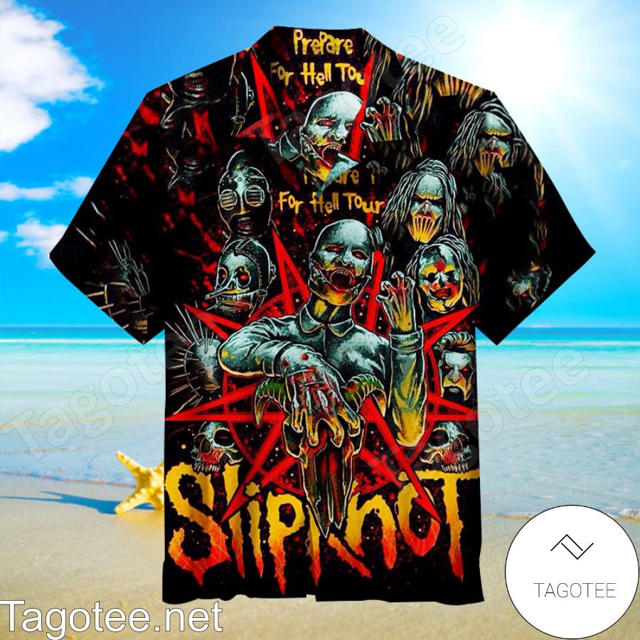 Slipknot Prepare For Hell Tour Hawaiian Shirt