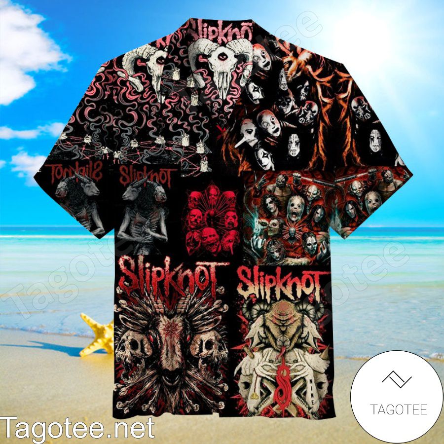 Slipknot Wallpaper Hawaiian Shirt