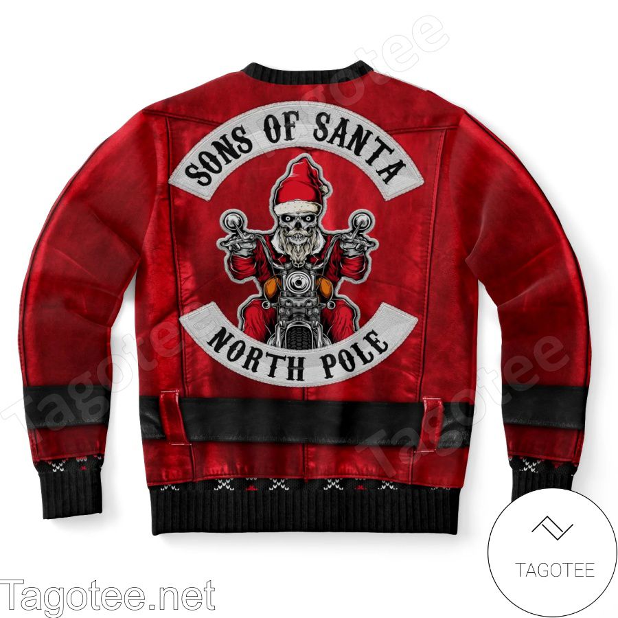 Sons Of Santa North Pole Sweatshirt, Ugly Christmas Sweater a