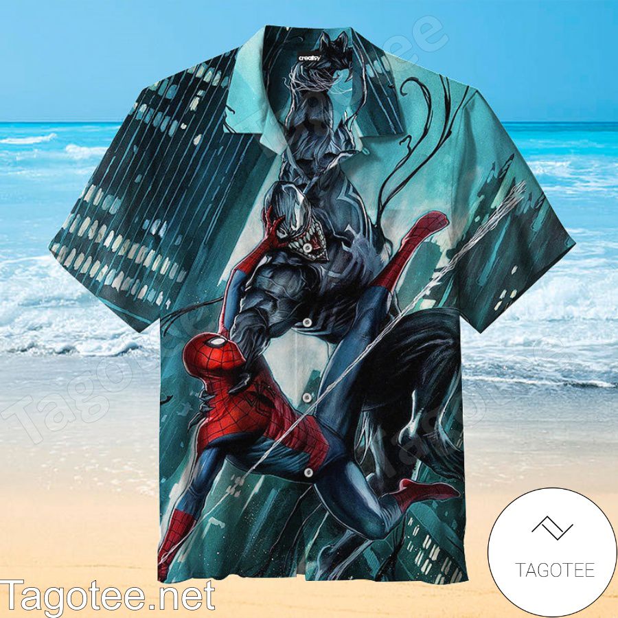 Spiderman Vs Venom Hawaiian Shirt