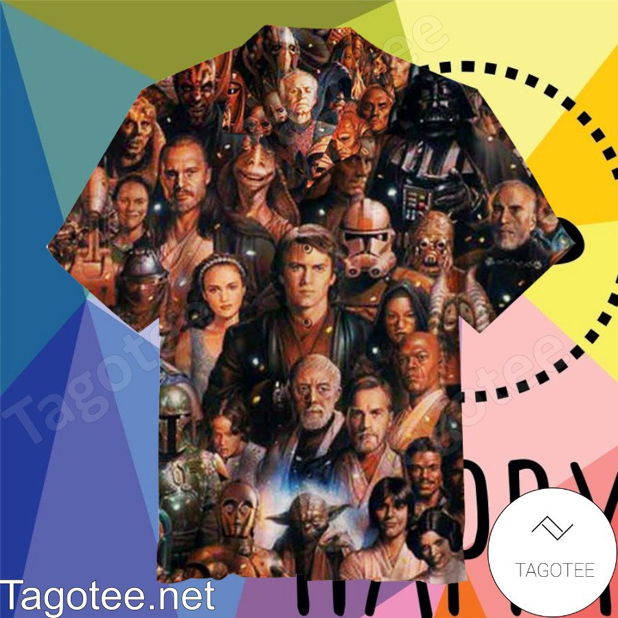 Star Wars Saga - Character Collage Wall Poster Hawaiian Shirt