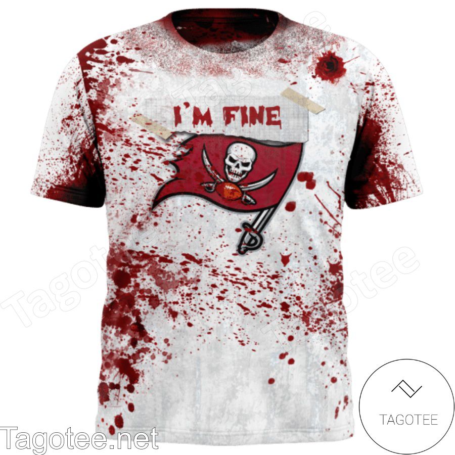 Tampa Bay Buccaneers Blood Jersey NFL Halloween T-shirt, Hoodie