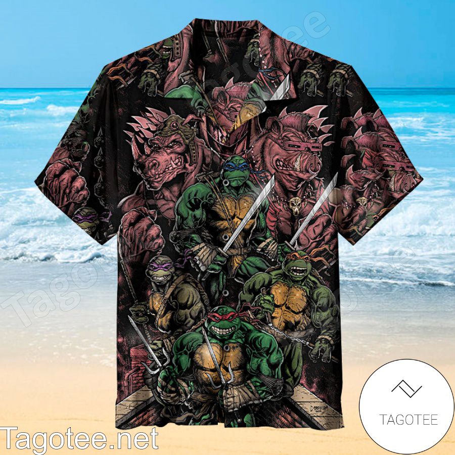 Teenage Mutant Ninja Turtles Deathstroke Colors Hawaiian Shirt