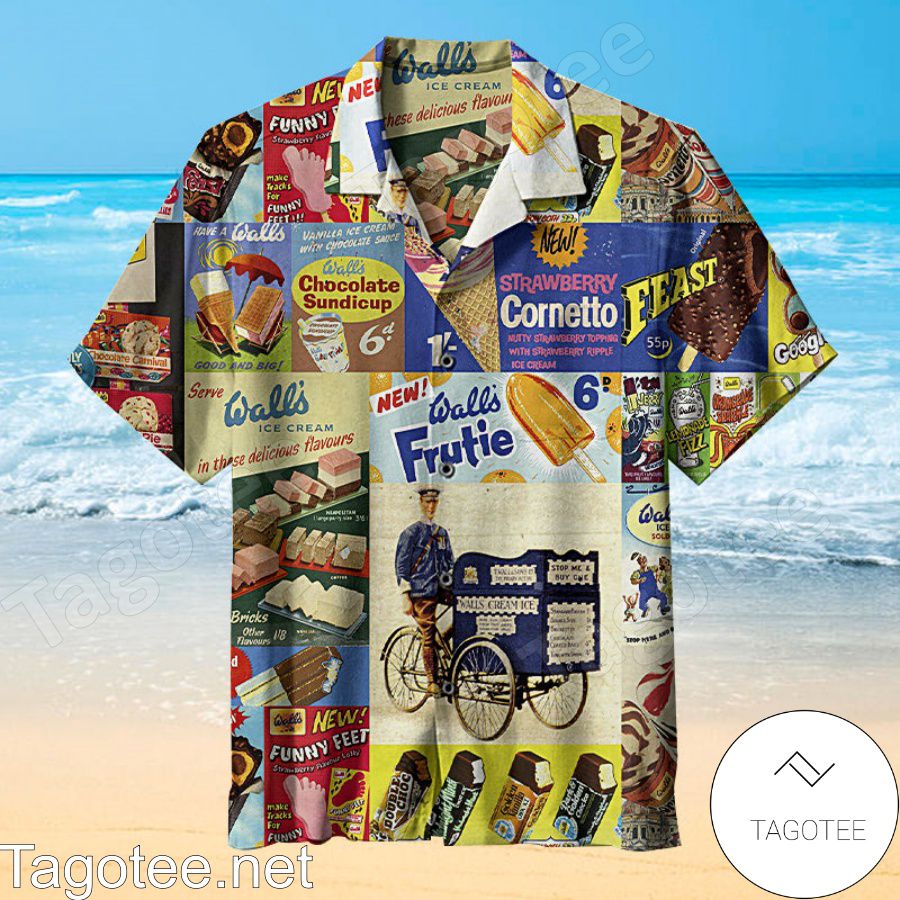 Vintage Ice Cream Hawaiian Shirt - Tagotee